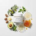 Juvant Natural Ingredient Cream with olive oil, shea butter, jojoba oil, beeswax, avocado oil, hyaluronic acid, and lactobacillus probiotic lysate